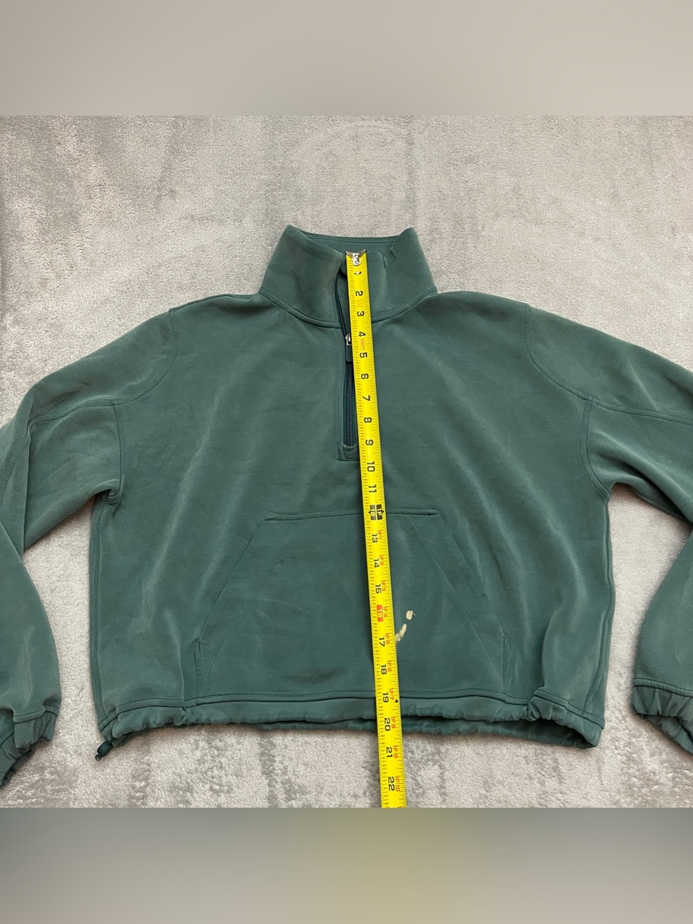 Lululemon Women's Green Scuba Half Zip Women's Size 8 - Picture 4 of 11